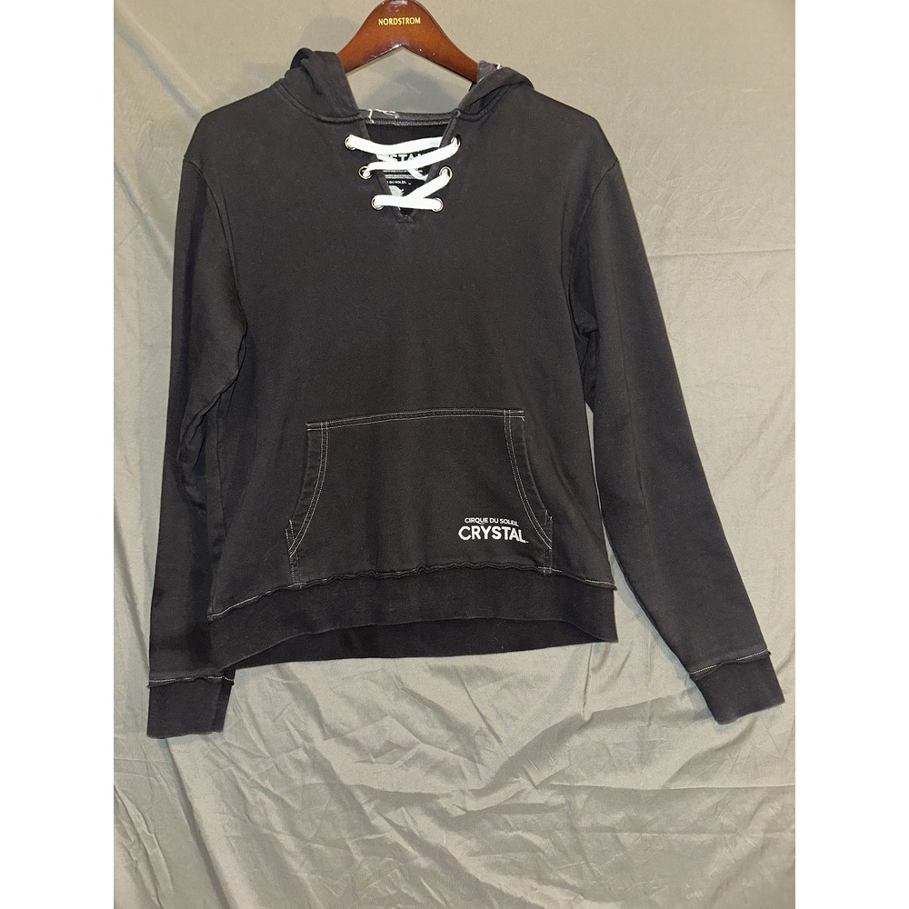 Cirque Du Soleil CRYSTAL Hoodie Mens Medium Black Pullover Sweatshirt Unisex‎